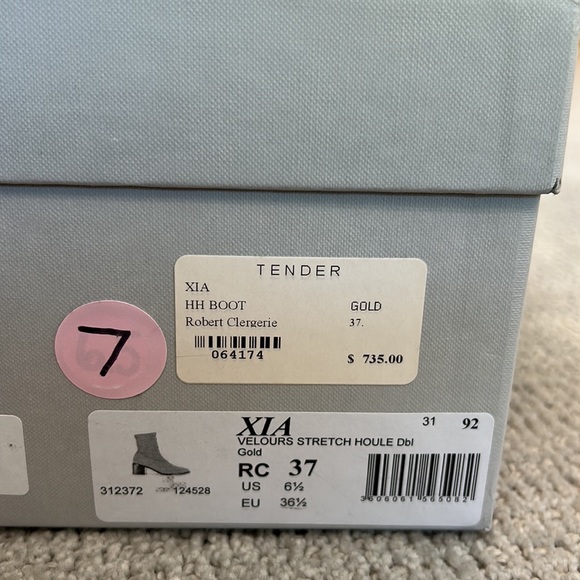 Robert Clergerie Velour Suede Stretch Boots - Picture 9 of 10